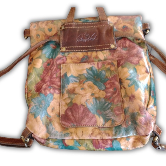 Patricia Nash Flower Bouquet Convertible Luzille Backpack - Picture 3 of 7